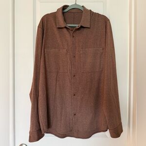 lululemon athletica Brown Lightweight Button-Up Shirt Jacket